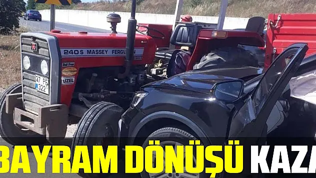 Bayram dönüşü kaza