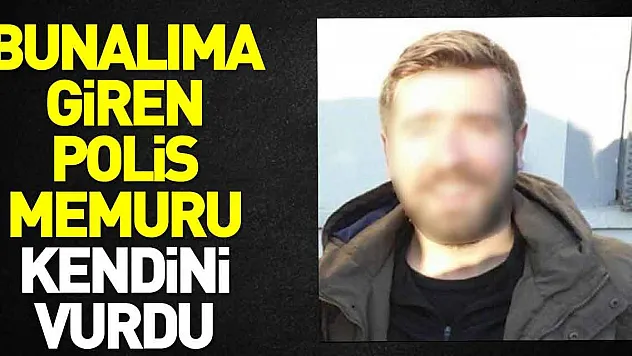 Polis memuru kendini vurdu