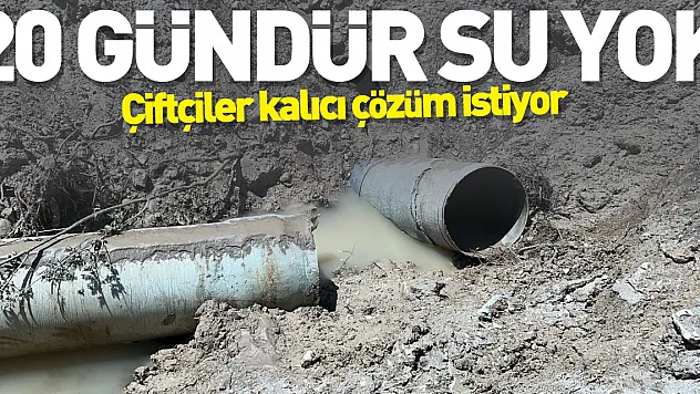 Çiftçiler kalıcı çözüm istiyor