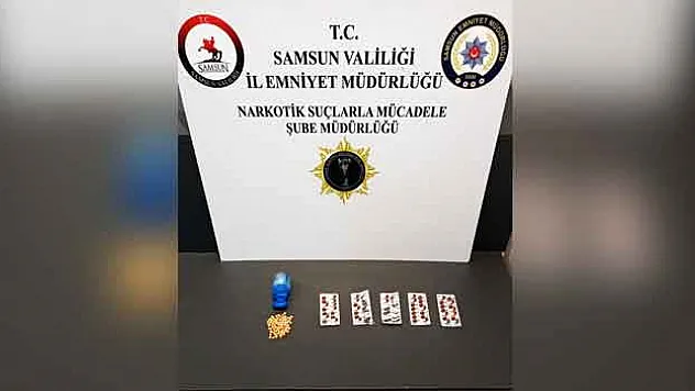 Uyuşturucu hapla yakalanan bir kişi gözaltında