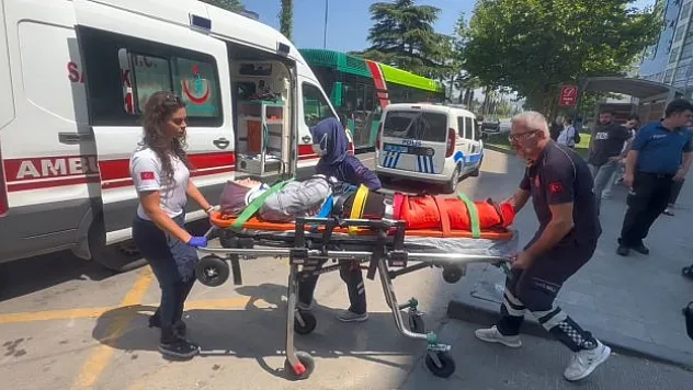 Genç kadın hastaneye kaldırıldı