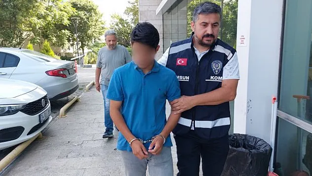 Samsun'da yakalanan şahıs adliyede