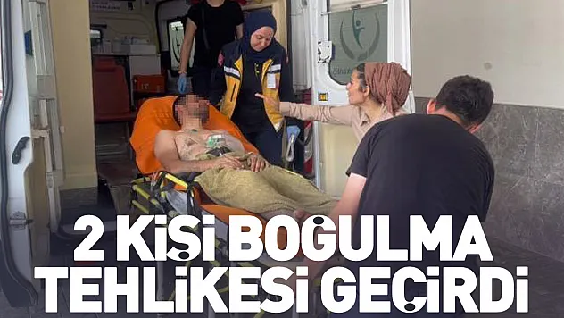 2 kişi boğulma tehlikesi geçirdi