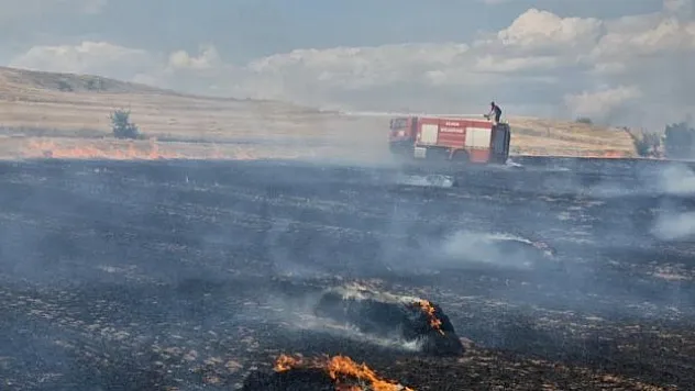 Anız yangınından büyük hasar