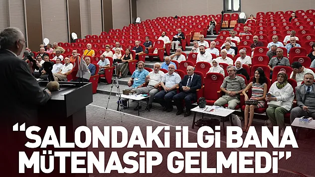 'Salondaki ilgi bana mütenasip gelmedi'