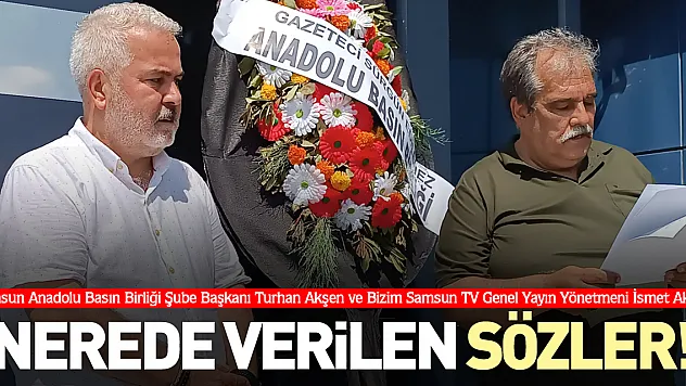 'Nerede verilen sözler!'