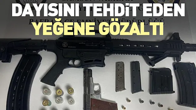 TÜFEKLİ TEHDİTE GÖZALTI