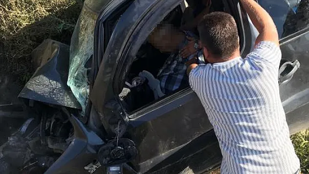 Su kanalına devrilen sürücü hayatını kaybetti