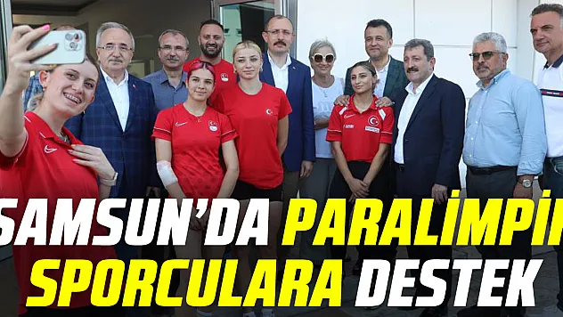 paralimpik sporculara destek