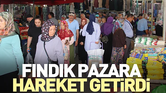 FINDIK PAZARA HAREKET GETİRDİ