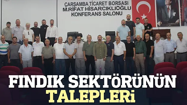 Fındık sektörünün talepleri