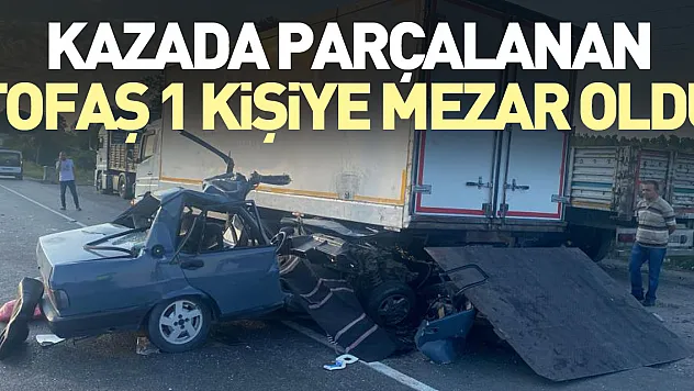 Kazada parçalanan Tofaş 1 kişiye mezar oldu