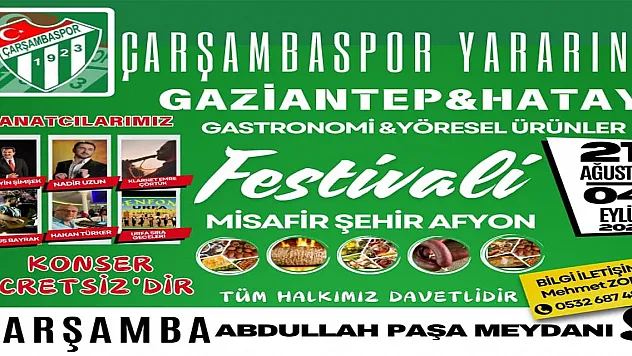 Yöresel Ürünler Festivali Başladı!