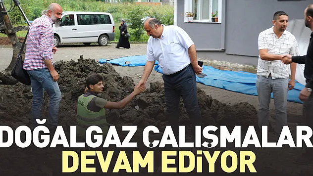DOĞALGAZ ÇALIŞMALARI DEVAM EDİYOR