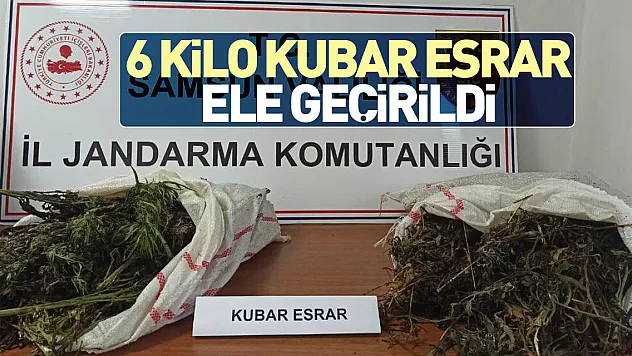 6 kilo 930 gram kubar esrar ele geçirildi