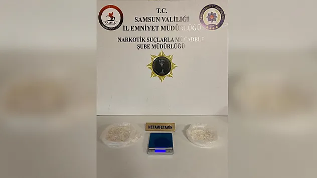 Samsun'da metamfetamin ele geçirildi