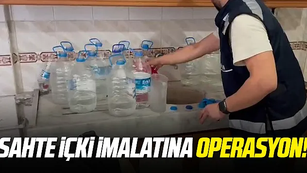 Samsun'da sahte içki imalatına operasyon