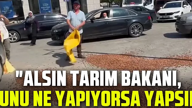 'ALSIN TARIM BAKANI, BUNU NE YAPIYORSA YAPSIN'