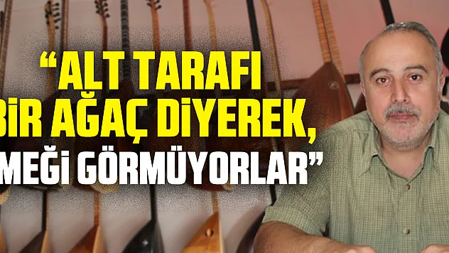 'Alt tarafı bir ağaç diyerek, emeği görmüyorlar'