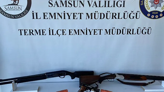 6 ruhsatsız tabanca ele geçirildi