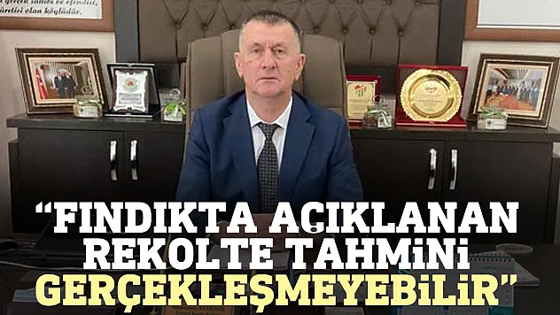 'Fındıkta açıklanan rekolte tahmini gerçekleşmeyebilir'