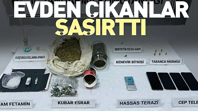 Evden çıkanlar şaşırttı