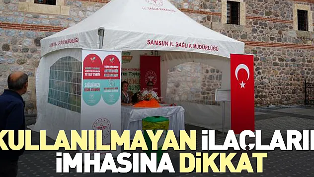 Vatandaşlar kullanılmayan ilaçların imhası konusunda bilgilendirildi