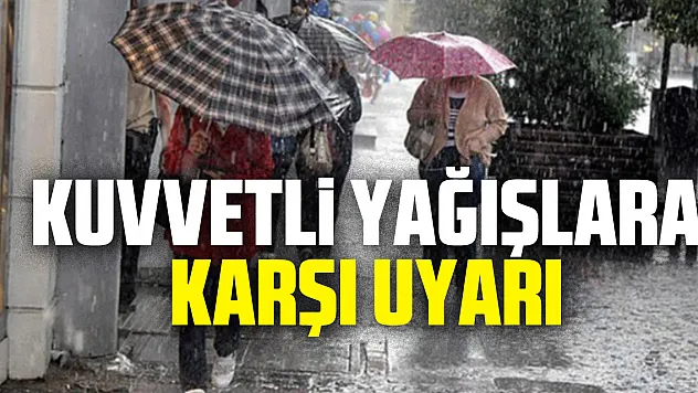Orta Karadeniz'deki Kuvvetli Yağışlara Karşı Uyarı