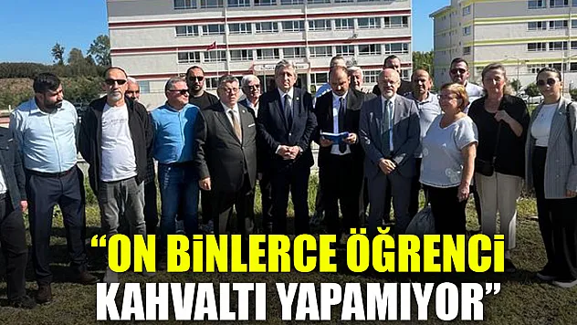 'On binlerce öğrenci kahvaltı yapamıyor'
