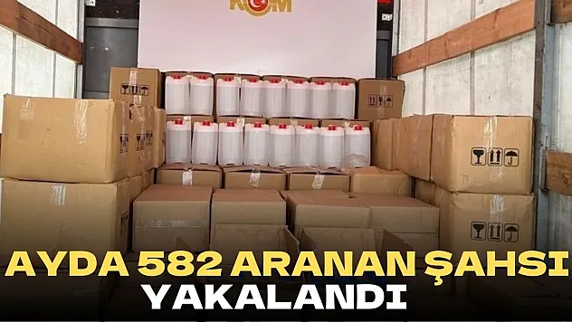 1 ayda 582 aranan şahsı yakalandı