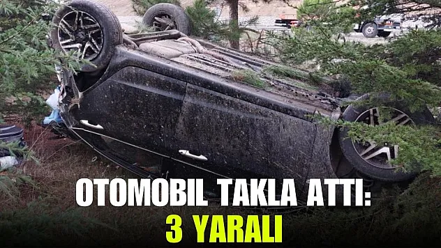 Otomobil takla attı: 3 yaralı