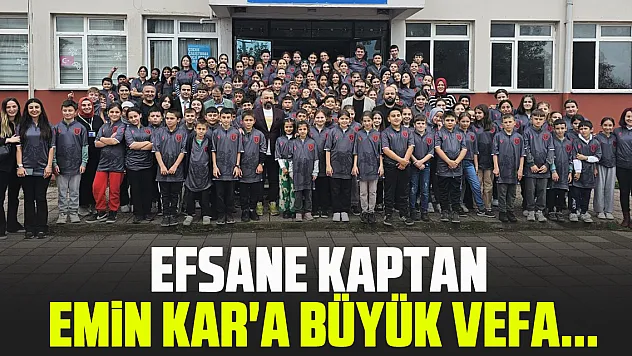 Efsane kaptan Emin Kar'a büyük vefa...