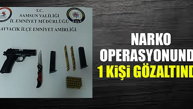 Narko Operasyonunda 1 Kişi Gözaltında