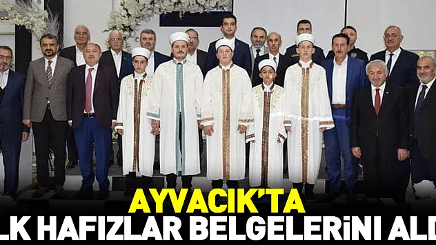 Ayvacık'ta ilk hafızlar belgelerini aldı
