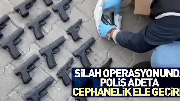 Polis adeta cephanelik ele geçirdi