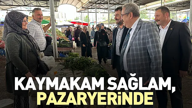 Kaymakam Sağlam, Pazaryerinde