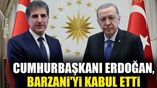 Cumhurbaşkanı Erdoğan, Barzani'yi kabul etti