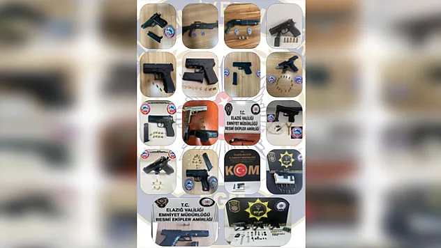 25 adet ruhsatsız tabanca ele geçirildi