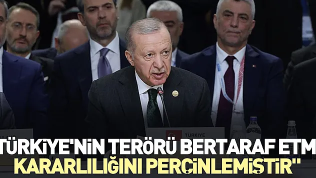 'Türkiye'nin terörü bertaraf etme kararlılığını perçinlemiştir'