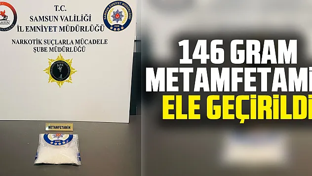 146 Gram Metamfetamin Ele Geçirildi