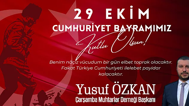 Çarşamba Muhtarlar Derneği Başkanı Yusuf Özkan