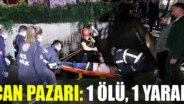 can pazarı: 1 ölü, 1 yaralı