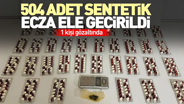 Samsun'da 504 adet sentetik ecza ele geçirildi