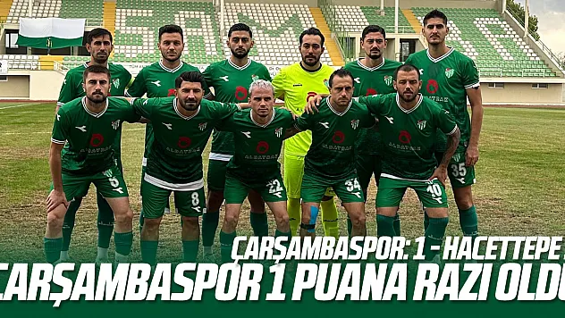 Çarşambaspor deplasmanda 1 puana razı oldu