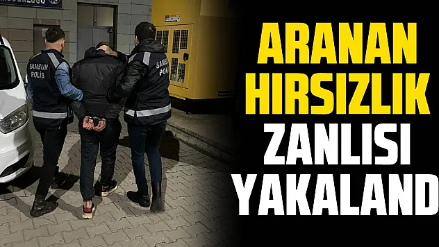 Aranan Hırsızlık Zanlısı Yakalandı