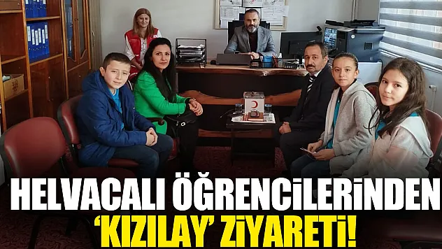 Helvacalı Öğrencilerinden 'Kızılay' Ziyareti!