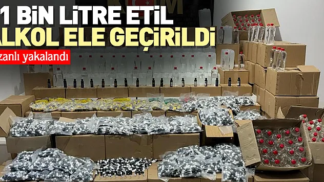 Samsun'da 11 bin litre etil alkol ele geçirildi