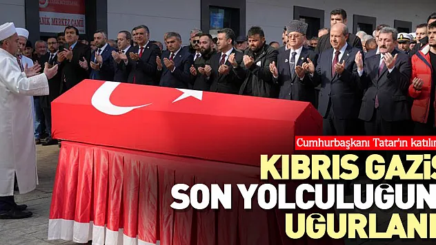 Kıbrıs gazisi son yolculuğuna uğurlandı