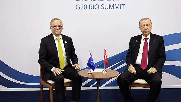 Cumhurbaşkanı Erdoğan, Avustralya Başbakanı Albanese'yi kabul etti