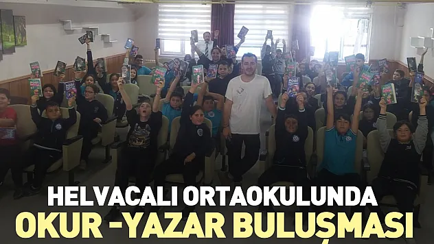 Helvacalı Ortaokulunda Okur -Yazar Buluşması